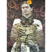 Altered Postcards Class Sample- Frida Kahlo with butterflies, skeleton, and yellow flower