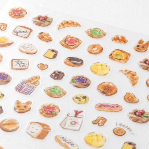 Japanese Mini Stickers- Bread- close-up image