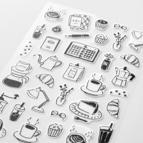 Japanese Mini Stickers- Cafe Theme close-up image