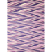 Handmade Indian Cotton Paper- Marbled Candy Stripes in various shades of purple - full sheet