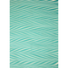Handmade Indian Cotton Paper- Marbled Candy Stripes in turquoise - full sheet