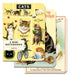 Cavallini & Co. Cats Mini Notebook Set- Set of three mini notebooks with cat illustrations on a white background