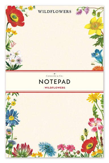 iamge of Cavallini & Co. Wildflowers Notepad in package