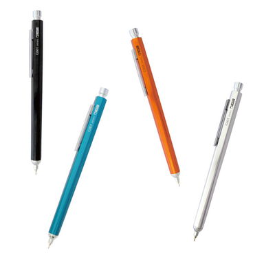 Ohto GS-01 Needlepoint Ballpoint Pens- one of each color- Black, Blue, Orange, Silver