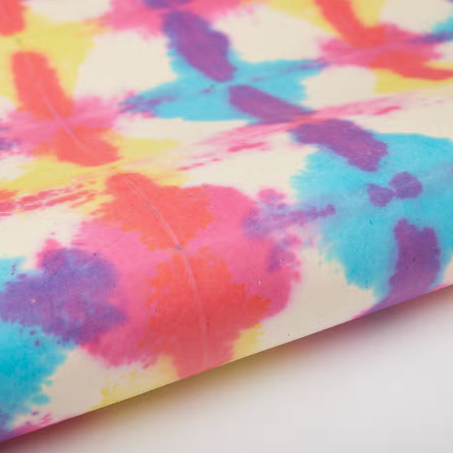 Handmade Indian Cotton Paper- Tie Dyed pattern detail