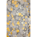 Handmade Indian Cotton Paper- Marbled Stone- Slate with ciruculare marbled patterns- with gray and gold accents- full sheet