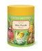 Easter Mini Puzzle in a cylindrical tin container with a yellow lid and a green illustrated label featuring bunnies, an egg, a chick, and floral Easter motifs.