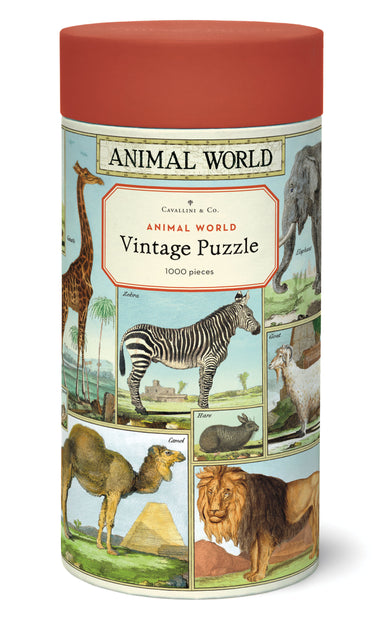 Cavallini & Co. Animal World 1000 Piece Puzzle