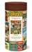 Vintage coffee-themed puzzle packaging with colorful graphics on a white background