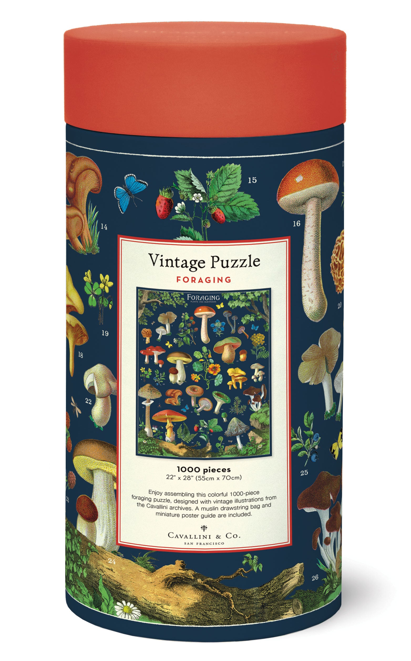 Cavallini & Co. Forage 1000 Piece Puzzle back of package