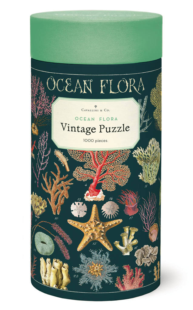 Cavallini & Co. Ocean Flora 1000 Piece Puzzle — Two Hands Paperie