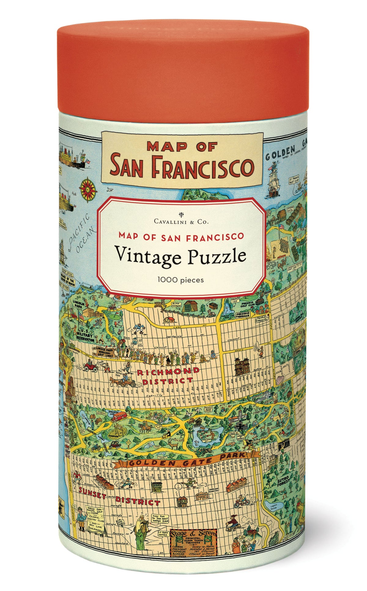 Cavallini & Co. Map of San Francisco Puzzle