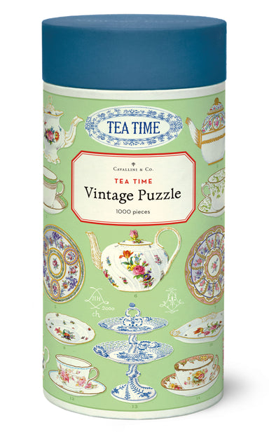 Cavallini & Co. Tea Time1000 Piece Puzzle front of package image