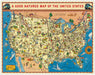 Cavallini & Co. Map of the United States 1000 Piece Puzzle