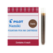 Pilot Fountain Pen Ink Cartridges Sepia 6 pack