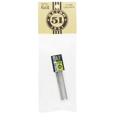 Retro 1951 Hex-o-matic Lead Refill- .7 mm- 12 pack in plastic package