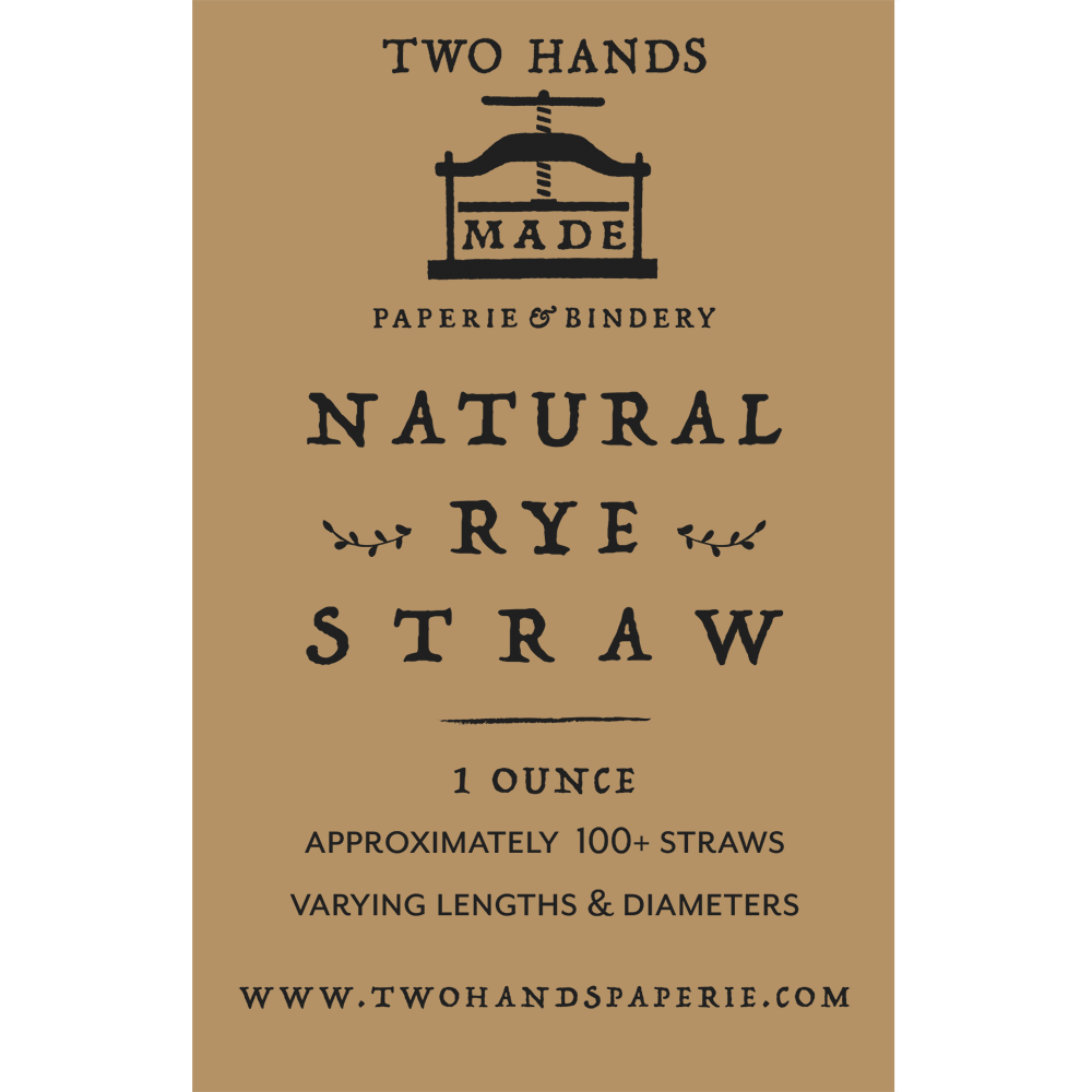 Rye straw package label