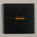 Rhodia Reverse Book- 8.25 by 8.25 inches- black cover