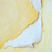 Marbled Paper- Yellow with Gold showing front and back sides with edge deckle