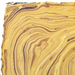 Handmade Marbled Paper- Yellow Ochre with Gold and Chocolate with deckled edge