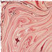 Handmade Marbled Paper- Red, Pink and Silver with deckled edge