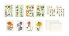 Image of Cavallini & Co. Wildflowers Stationery Set contents