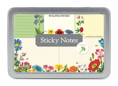 Cavallini & Co. Sticky Notes Tin- Wildflowers