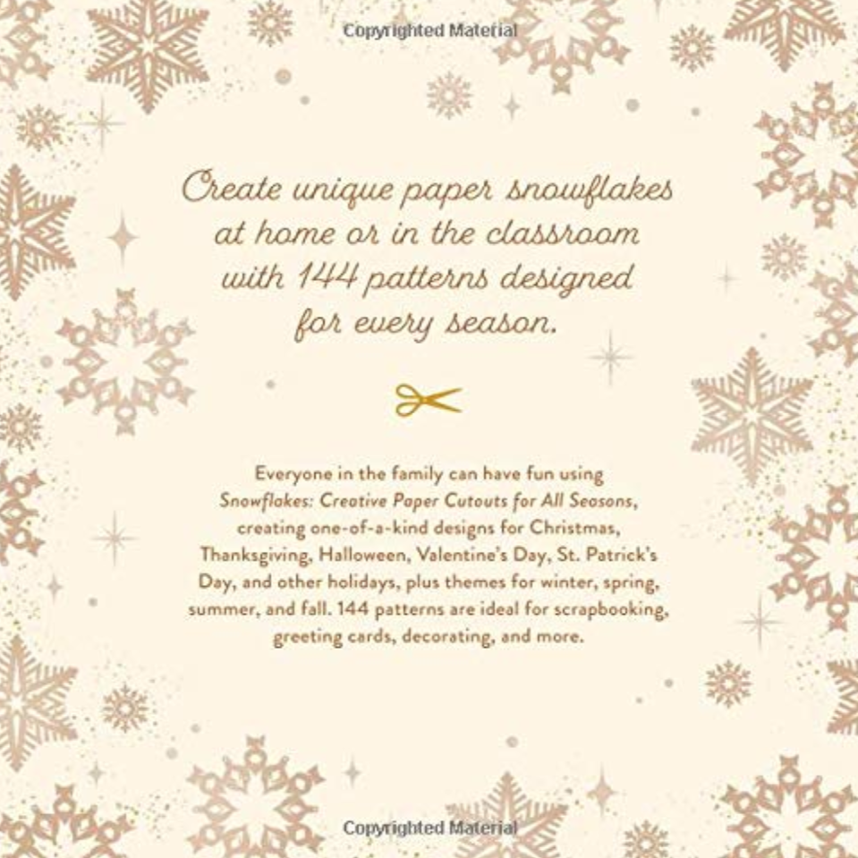 Snowflakes: Creative Paper Cutouts For All Seasons book back cover