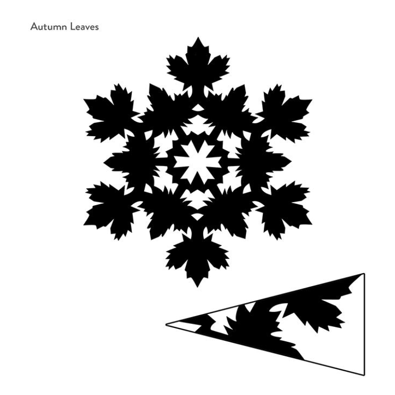 Fall Leaf Snowflake Snowflakes: Creative Paper Cutouts For All Seasons Book — Two Hands Paperie