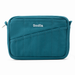 A teal blue pouch with various pen pockets on the front, featuring the brand name 'Soolla' embroidered in white in the top center, set against a plain white background.