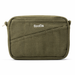 A olive green pouch with various pen pockets on the front, featuring the brand name 'Soolla' embroidered in white in the top center, set against a plain white background.