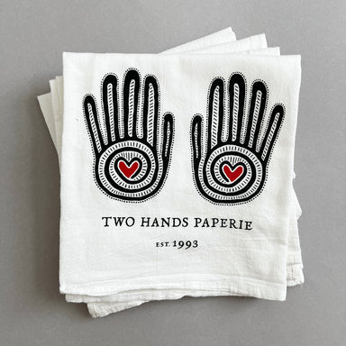 Two Hands Paperie Cotton Tea Towel