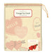 image of muslin bag for Cavallini & Co. Valentine Hearts  Cotton Tea Towel