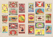 The Curious Collections Sticker Book- example pages of vintage stickers