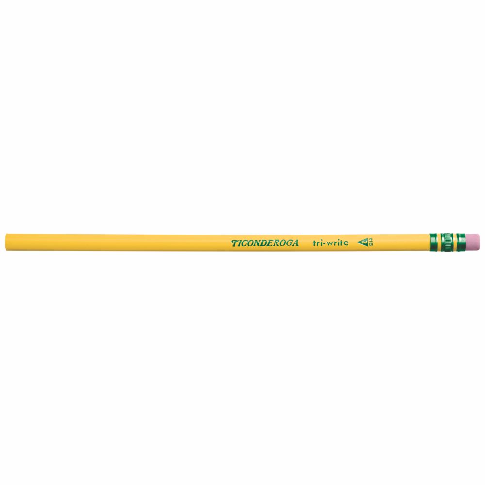 Ticonderoga Tri-Write Triangular #2/HB Graphite Pencils single pencil image