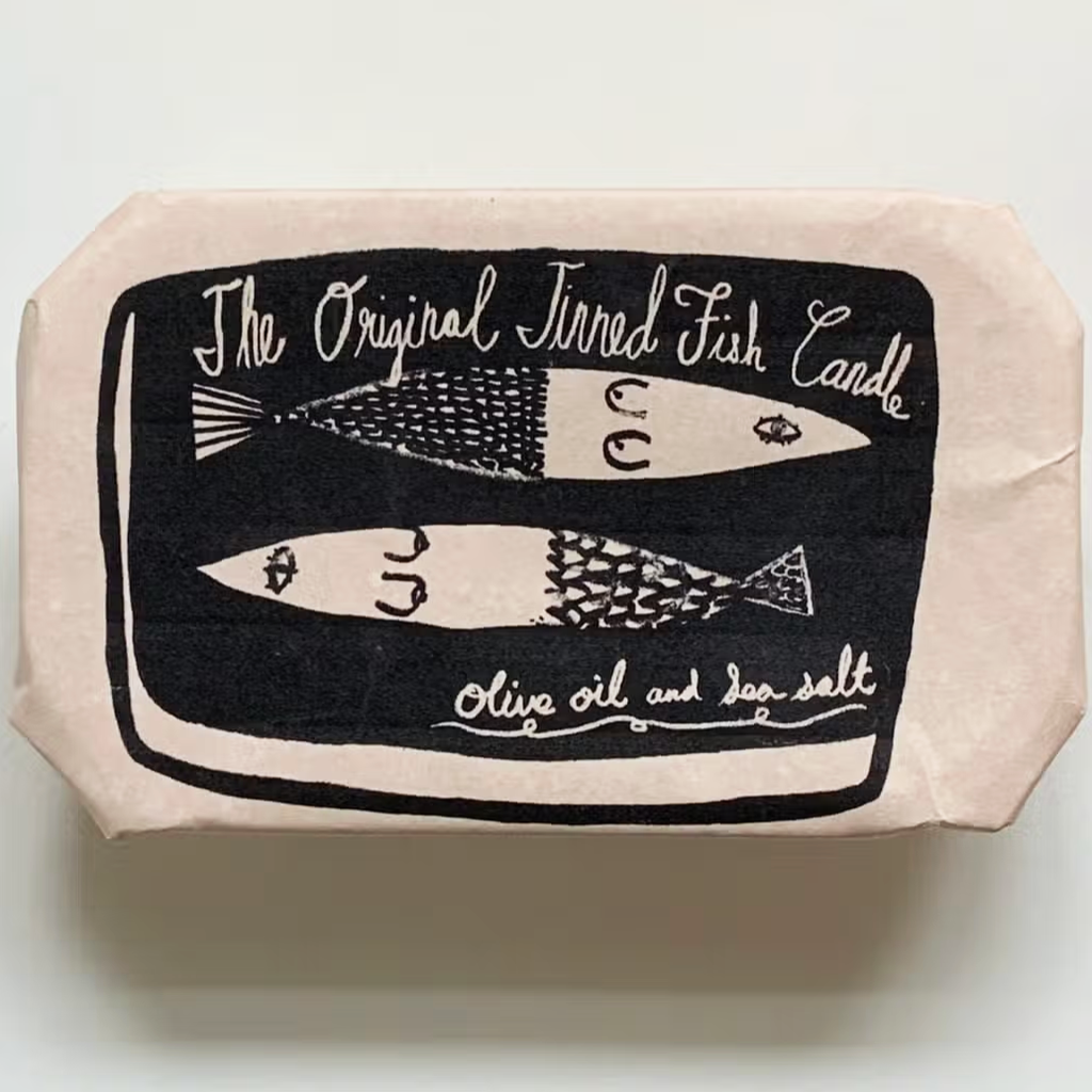 The Original Tinned Fish Candle — Two Hands Paperie