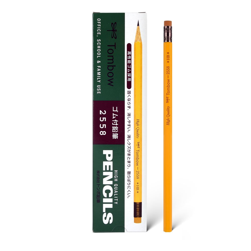 Tombow 2558 Pencil with Eraser - HB