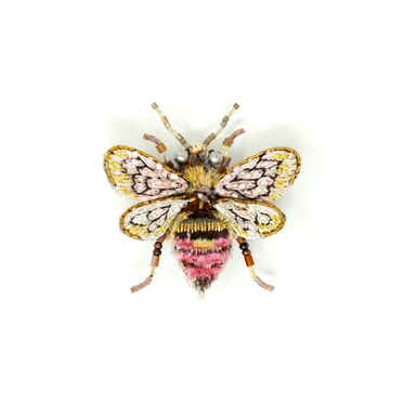 Bombus Bee Beaded Brooch Pin