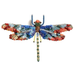 Sunrise Dragonfly Beaded Brooch Pin