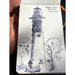 rough sketch of light house shown in notebook