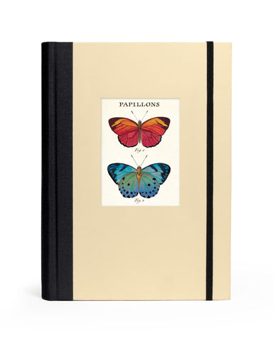 Cavallini & Co. Butterflies Window Journal- Notebook with butterfly illustration on a beige cover