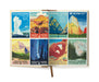 National Parks Window Journal by Cavallini & Co.- image of inside front cover showing various vintage National Parks advertisements
