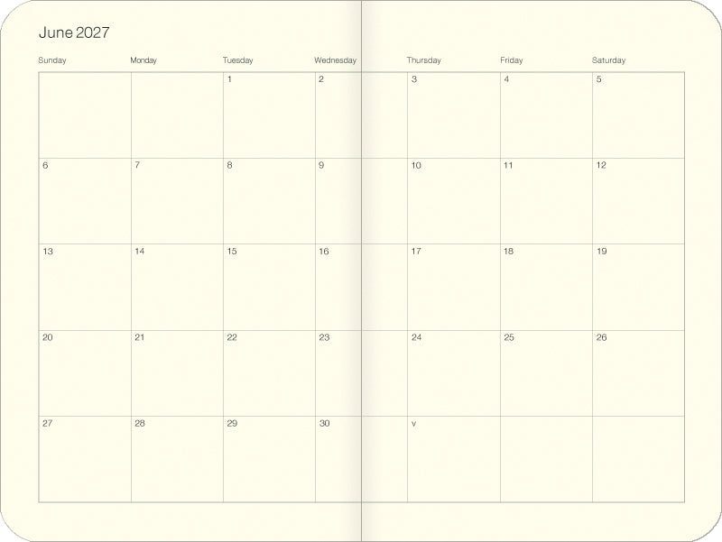2027 Cavallini & Co. Entomology Weekly Planner- interior page example