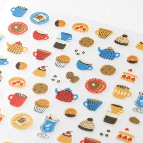 Japanese Mini Stickers- Cafe Theme- detail of tiny stickers
