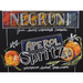 Pastels! A Useful Medium class sample- Negroni and aperol spritz sign on black paper 