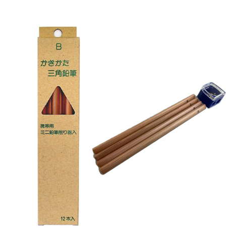 Japanese mechanical pencil (wood made case) Kitaboshi - Black