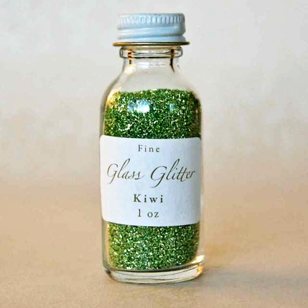 Silver German Glass Glitter ~ Fine Grit ~ 2 oz in Jar