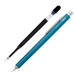Ohto GS-01 Needlepoint Ballpoint Pen Refill shown with turquoise pen