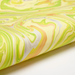 Handmade Indian Cotton Paper- Marbled Limoncello-Free Spirit- pale green, silver and gold-  detail