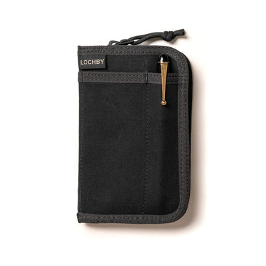 Lochby Pocket Journal in black with pen (not included)